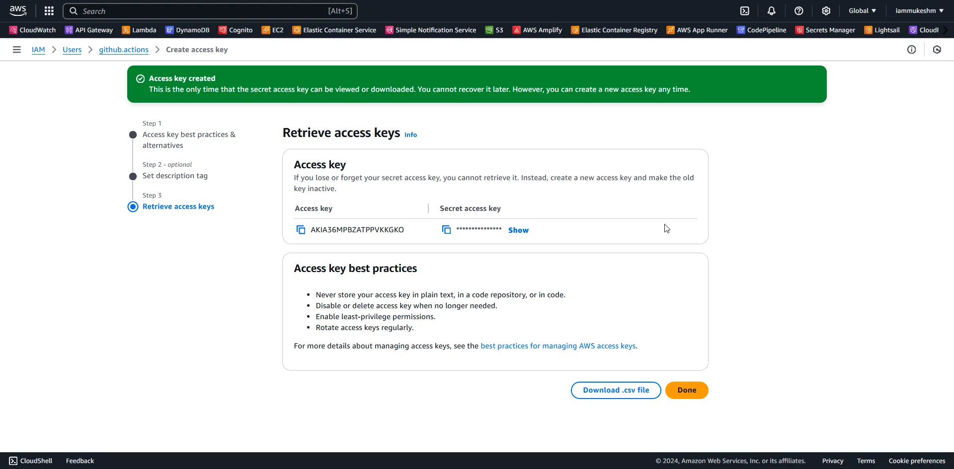 Access Keys Access Keys