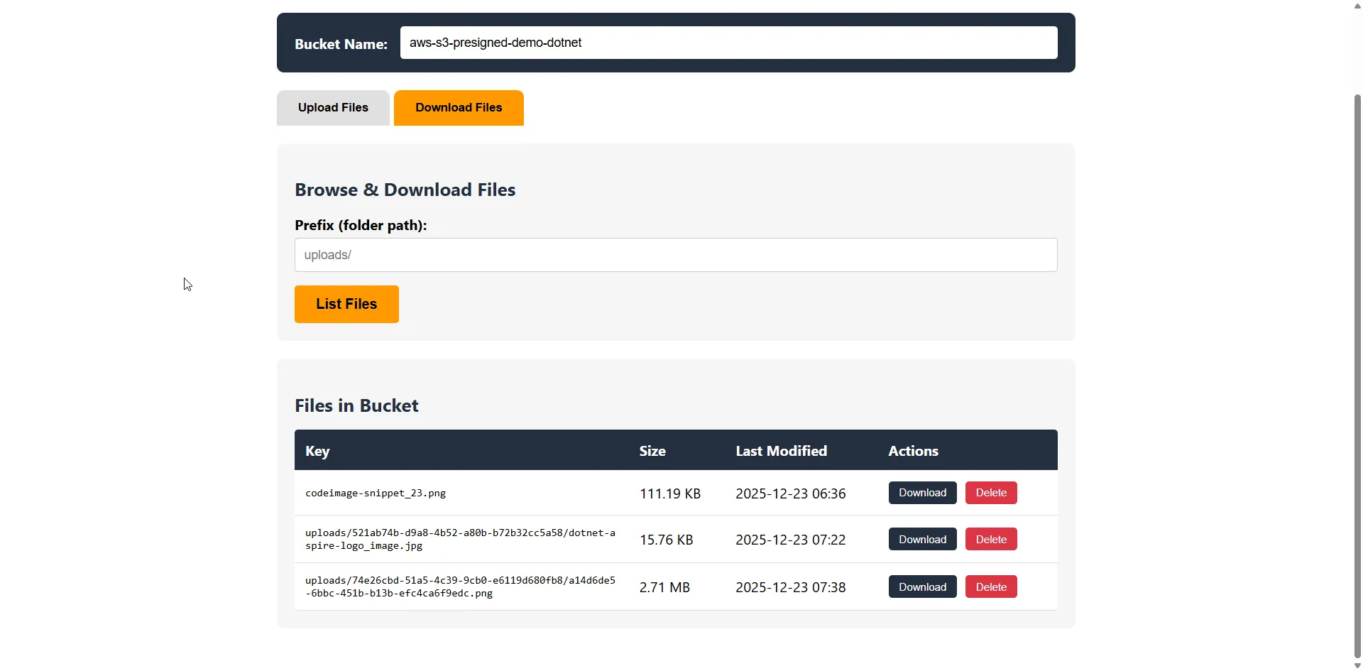 Blazor Download Tab