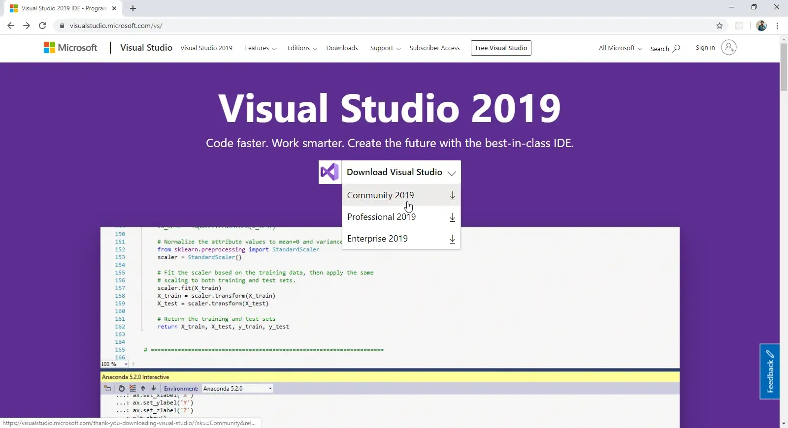 install visual studio 2019 community