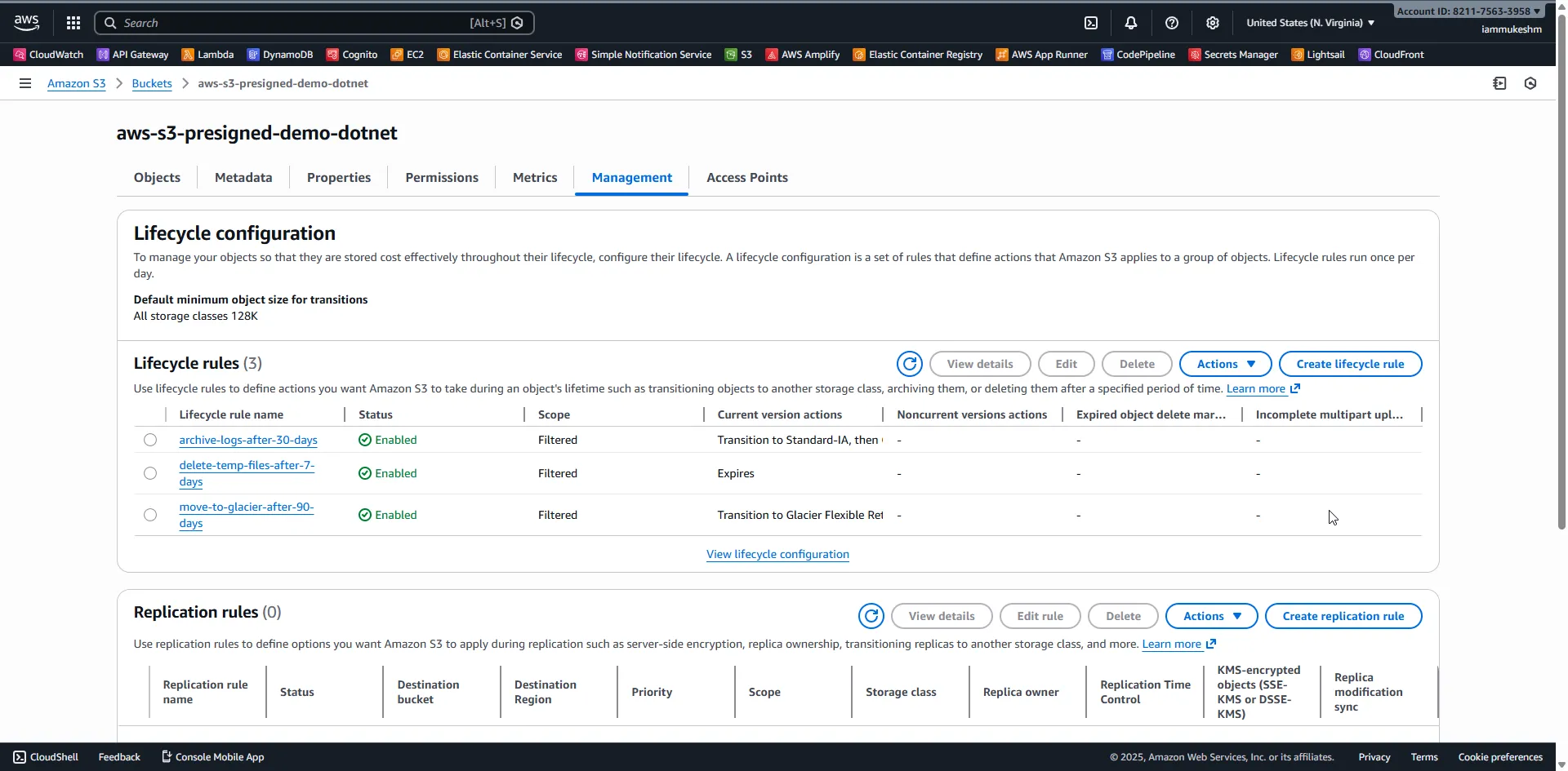 S3 Management Tab