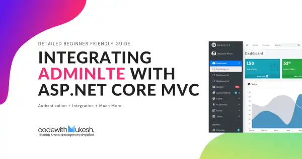 How to Integrate AdminLTE with ASP.NET Core? Detailed