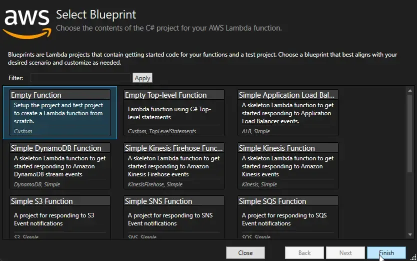 aws-lambda-with-net-6
