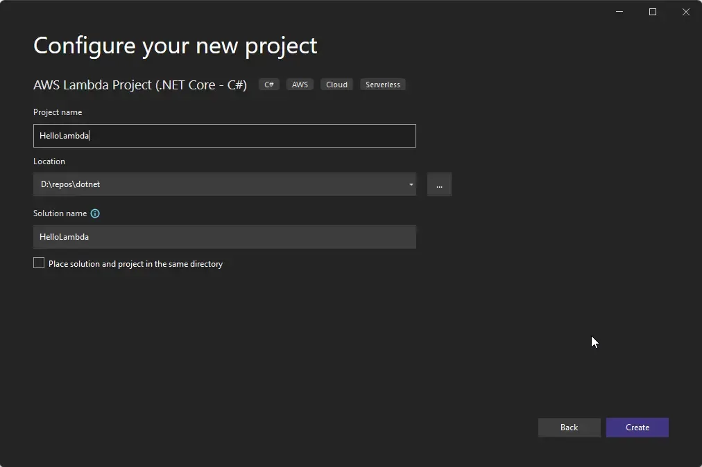 aws-lambda-with-net-6