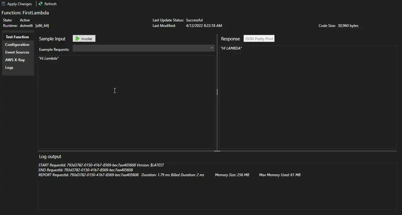 aws-lambda-with-net-6
