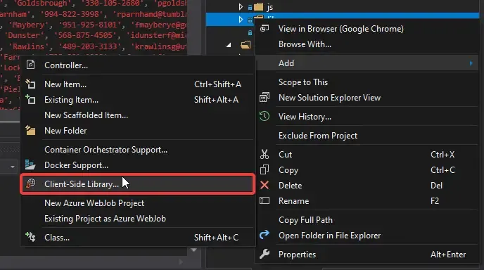jquery-datatable-in-aspnet-core