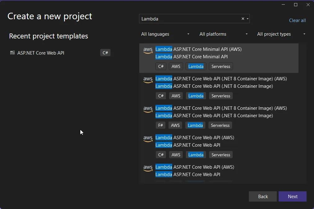 .NET AWS Lambda Minimal API .NET AWS Lambda Minimal API