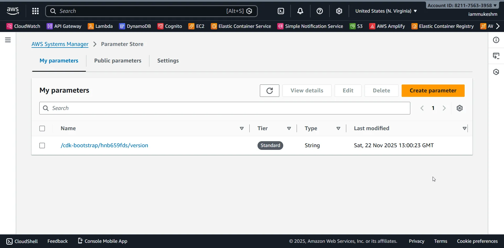 AWS Parameter Store Dashboard