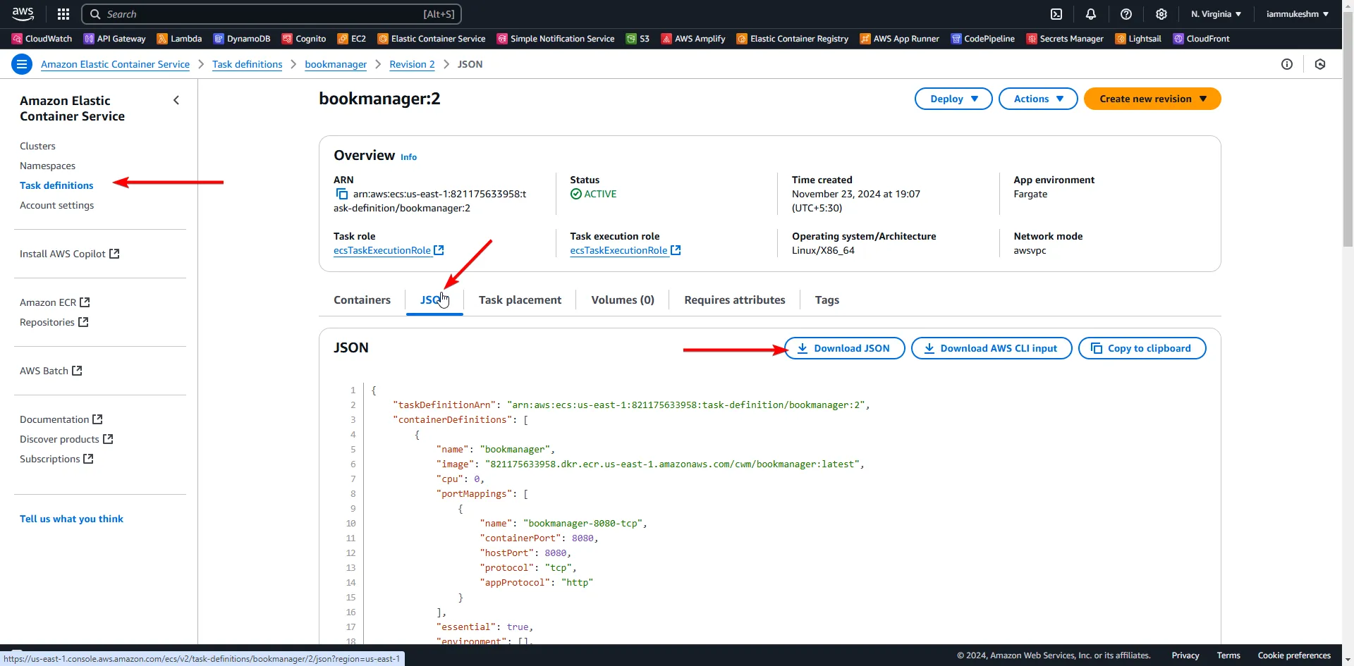 Task Definition Task Definition